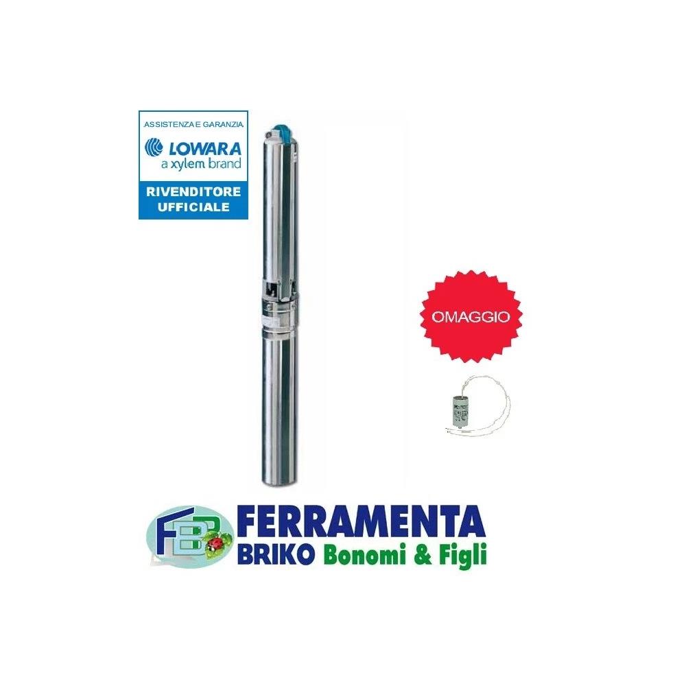 4GS11M LOWARA POMPA SOMMERSA 4GS11 PER POZZI 4" HP 1,5 V230 CONDENSATORE OMAGGIO