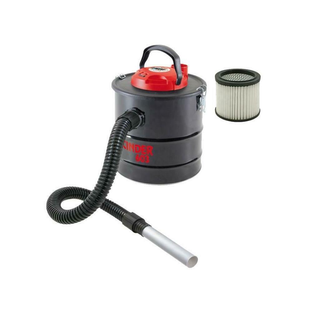 Aspiracenere Valex Cinder 603 - Bidone aspira cenere elettrico per stufe camini