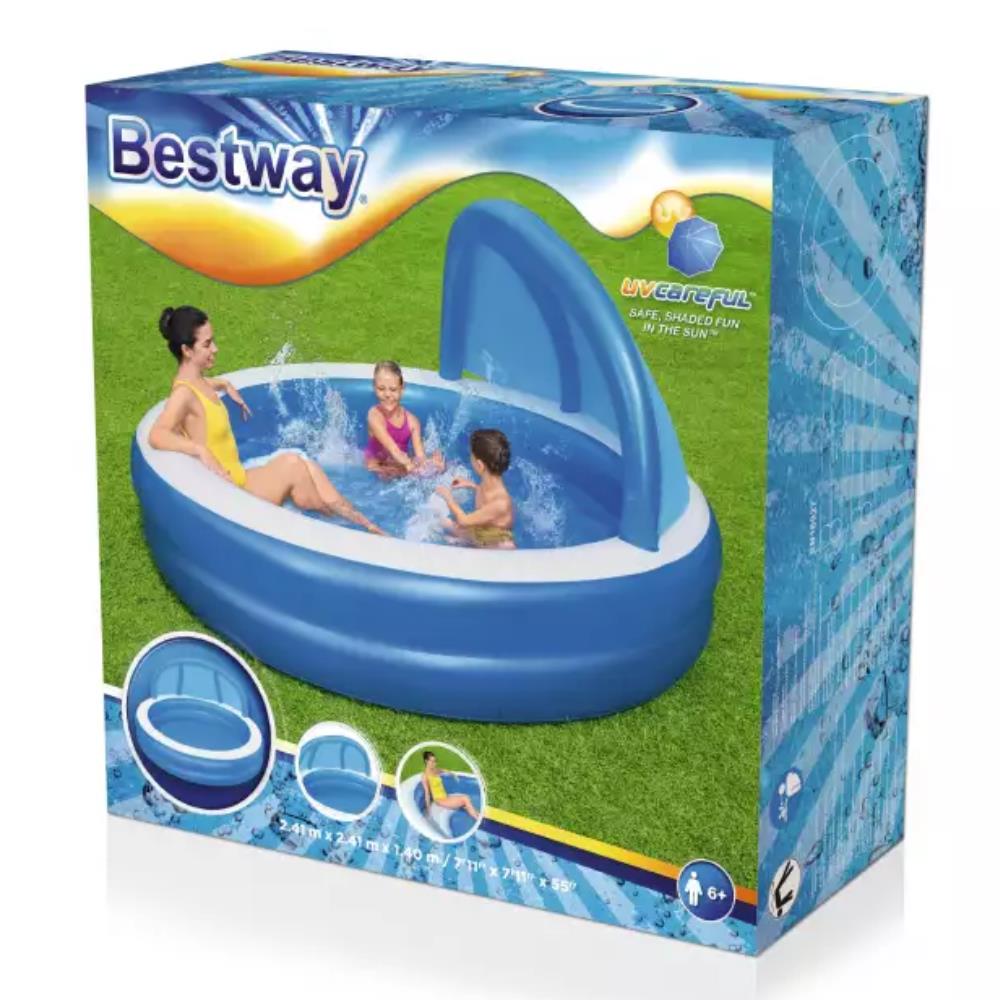 new bestway pentagon vinyl family fun pool