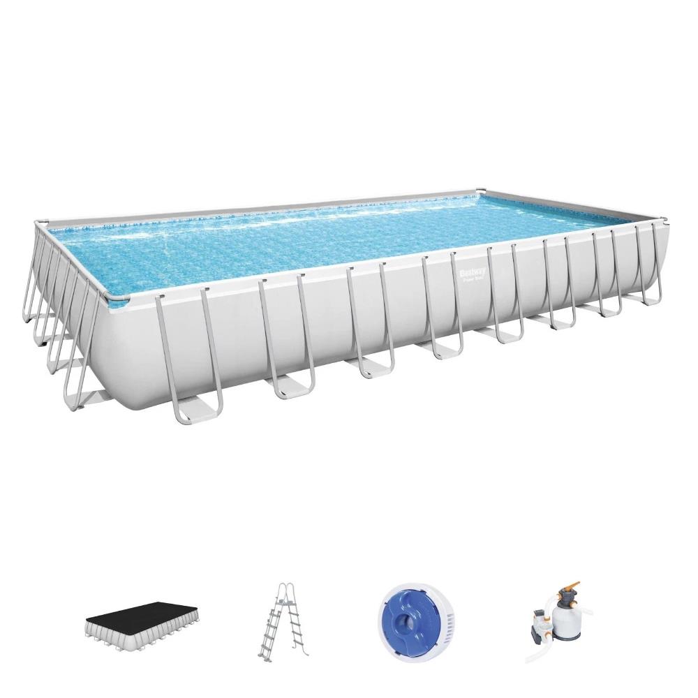 Bestway Piscina Fuori Terra Telaio Portante 956x488x132 Pompa Filtrante 56623