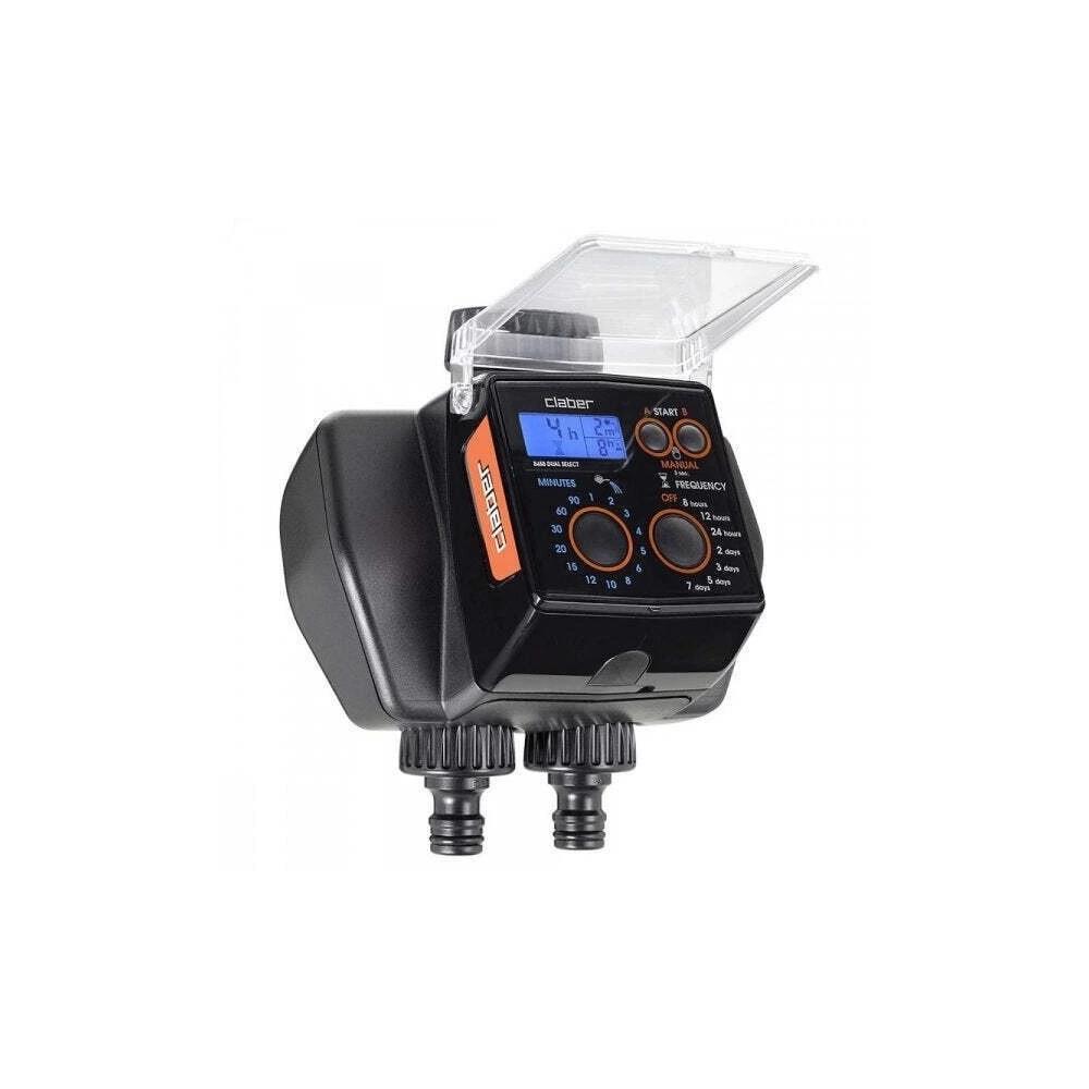 CLABER 8488 DUAL SELECT CENTRALINA PROGRAMMATORE IRRIGAZIONE GIARDINO 2 VIE