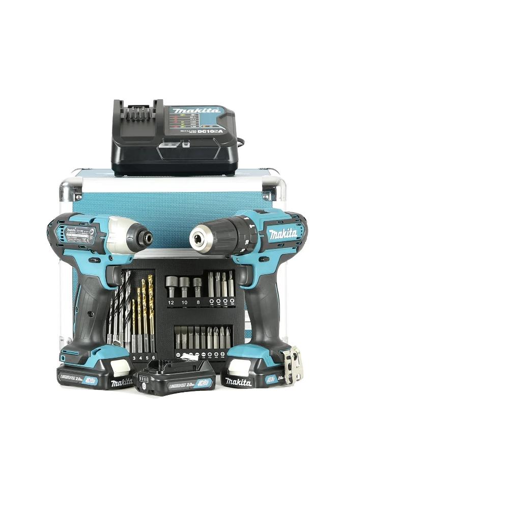 Makita CLX228SAX2 Kit Trapano + Avvitatore 12V 3 Batterie 2.0Ah Valigetta