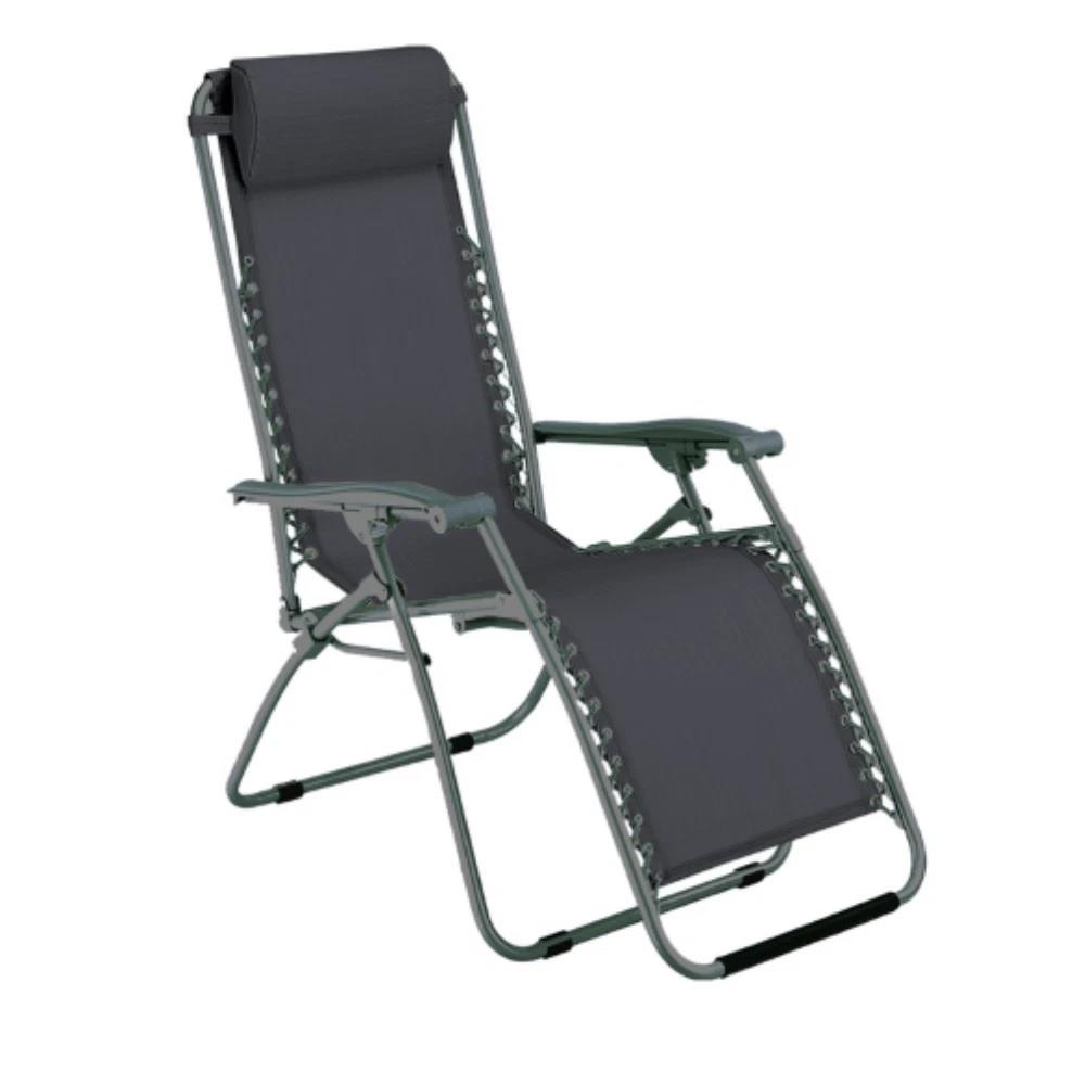 Sdraio Relax reclinabile Virtus Grigio Scuro mare spiaggia sole veranda piscina