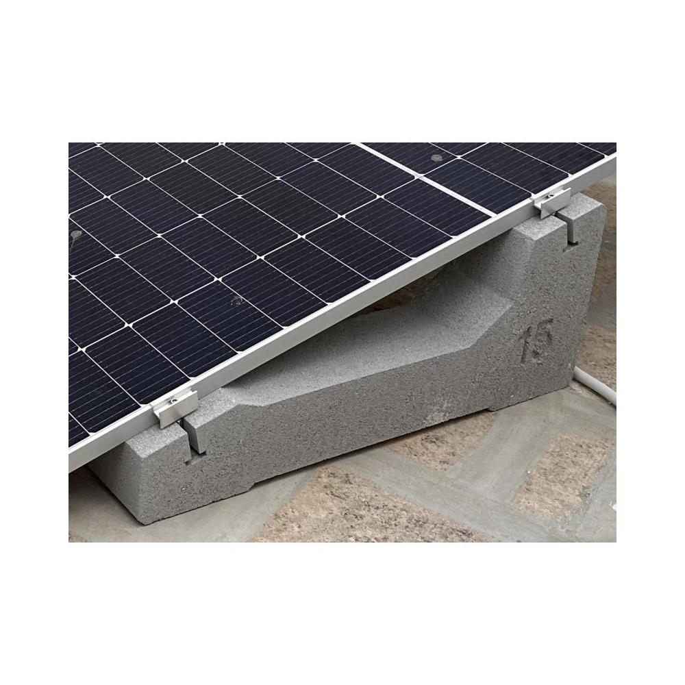 ZAVORRA IN C.A.V. CM. 12X18/36X100 15 GRADI CON ASOLE E FORI PER BLOCCAGGIO